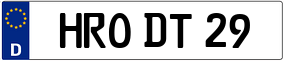 Trailer License Plate